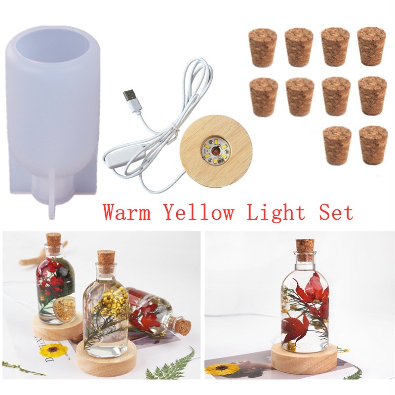 Silicone Epoxy Resin Molds Set - Tự Làm Pha Lê Nhựa Dính