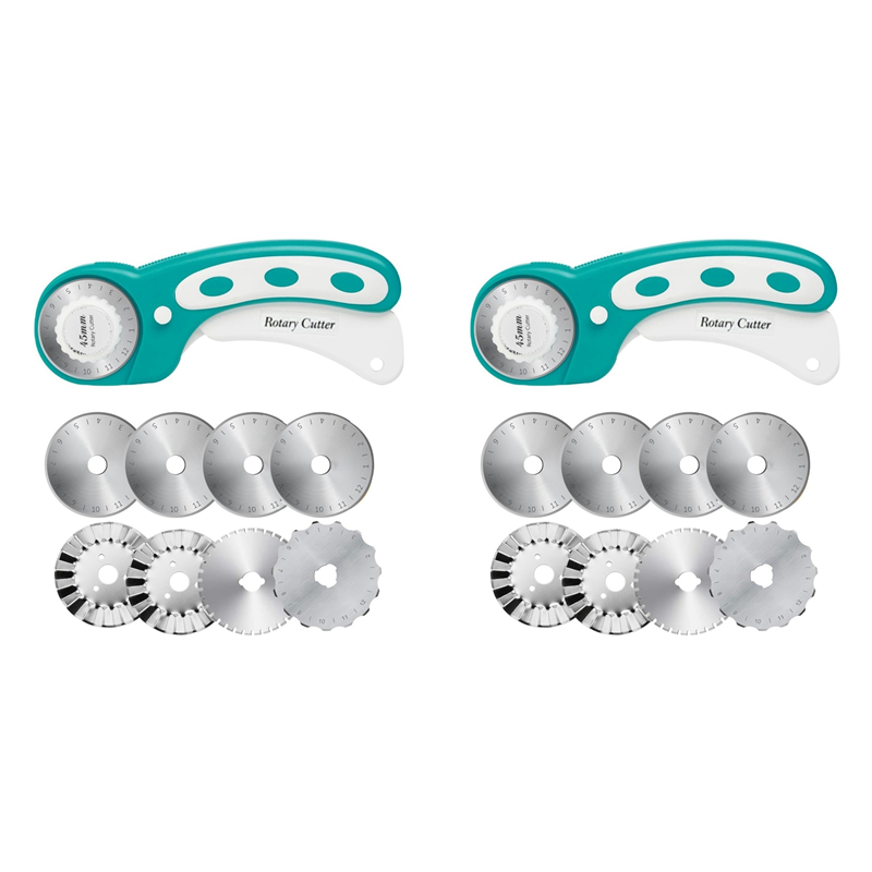 Rotary Cutter For Fabric 45Mm - 【TODAY-ONLY!】2Pcs 45Mm Rotary Cutter For Fabric