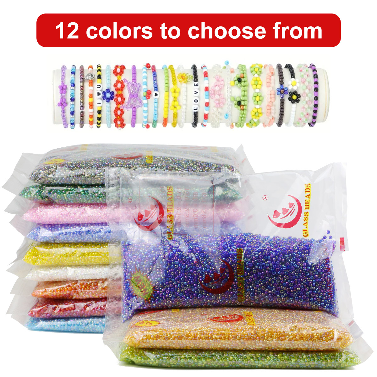 450g 2mm 3mm AB Color  Charm C - đánh giá và giá Glass Seed Beads 2Mm Jewelry Making