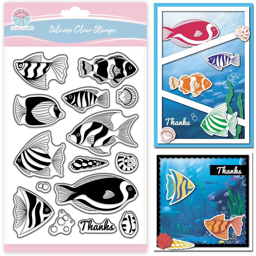 Summer Ocean Clownfish Clear S - đánh giá và giá Clear Silicone Stamps For Card Making