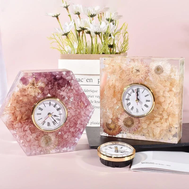 Clock Ornament Set Silicone Mo - đánh giá và giá Silicone Epoxy Resin Molds Set
