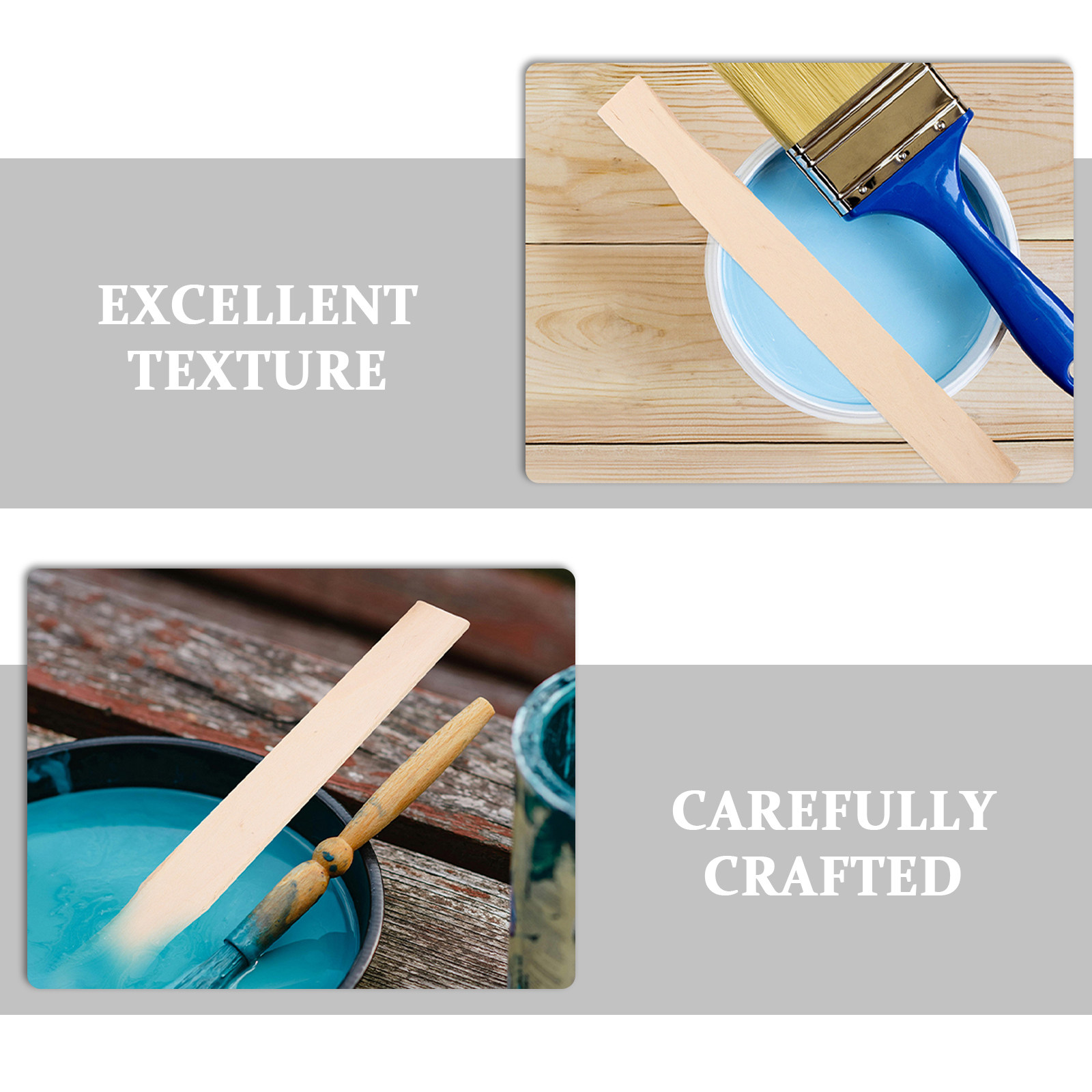 50Pcs Wooden Paint Stir Sticks - đánh giá và giá Craft Tools