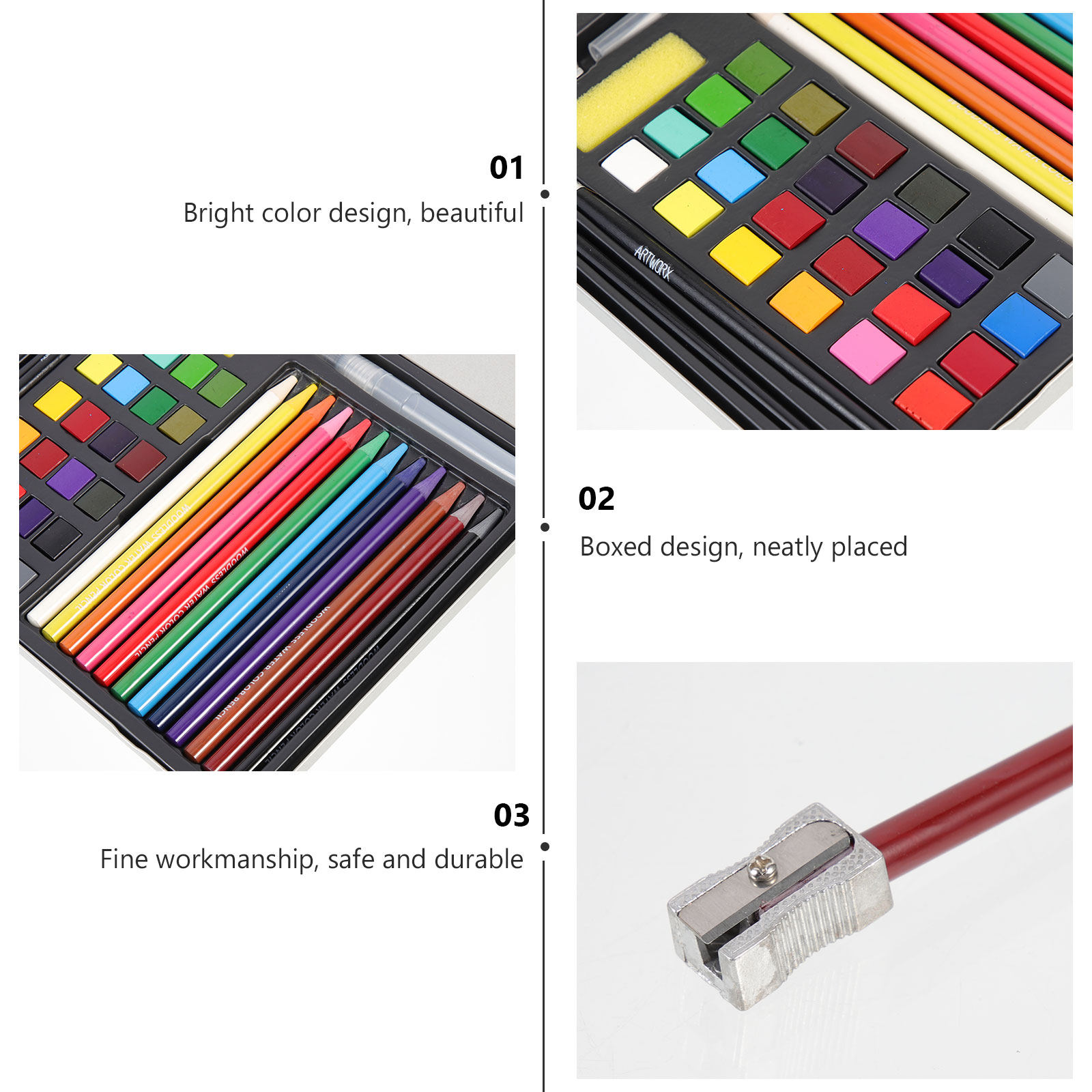 1Set Watercolor Pigment Kit So - đánh giá và giá Watercolor Paint Set Solid Pigment