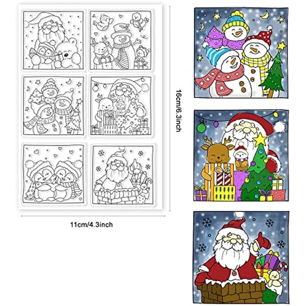 Clear Silicone Stamps Christma - đánh giá và giá Clear Silicone Stamps For Card Making