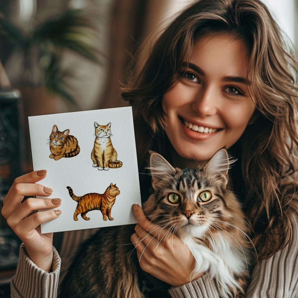 Cat Clear Stamps Realistic Cat - đánh giá và giá Clear Silicone Stamps For Card Making