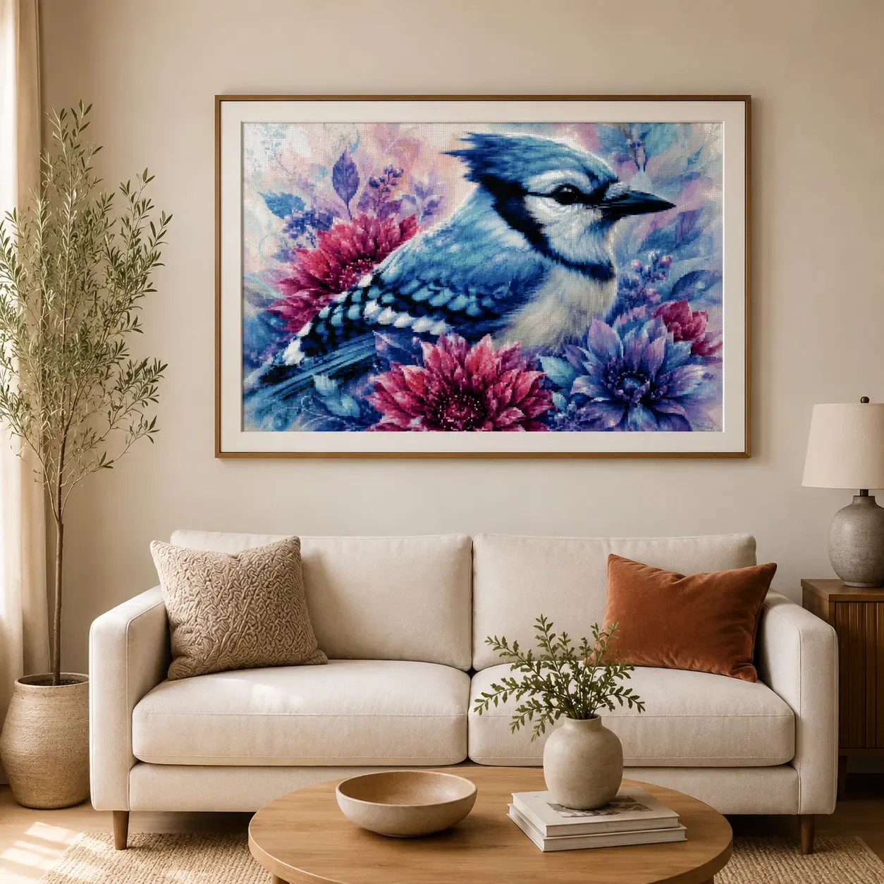 [ZZ8680-Blue Jay] | Beginner D - đánh giá và giá Cross Stitch Stamped Kits Beginners