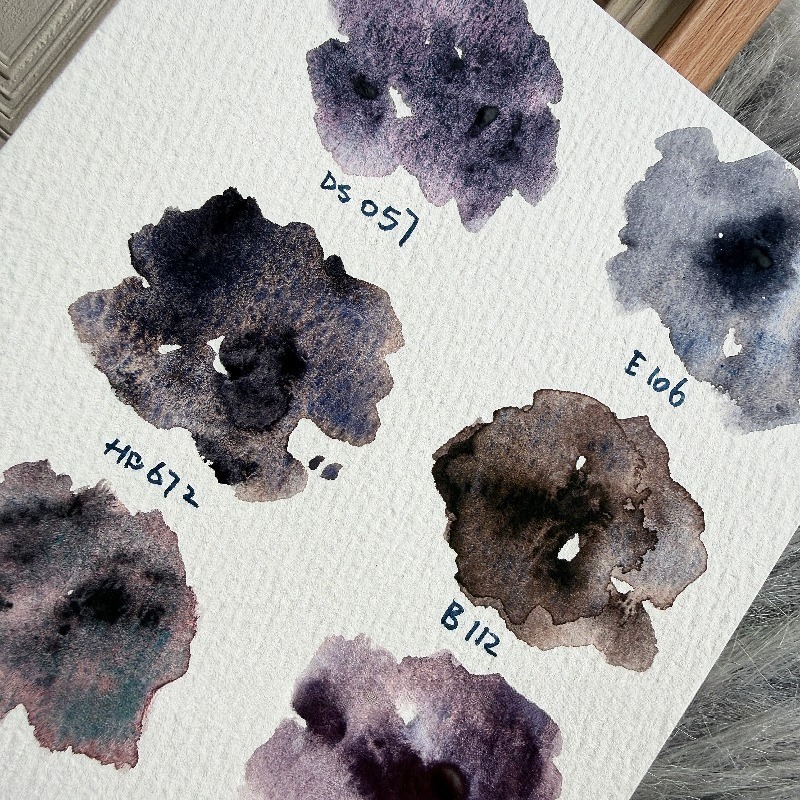 6 Colors 1ml White Night Colle - đánh giá và giá Watercolor Paint Set Solid Pigment
