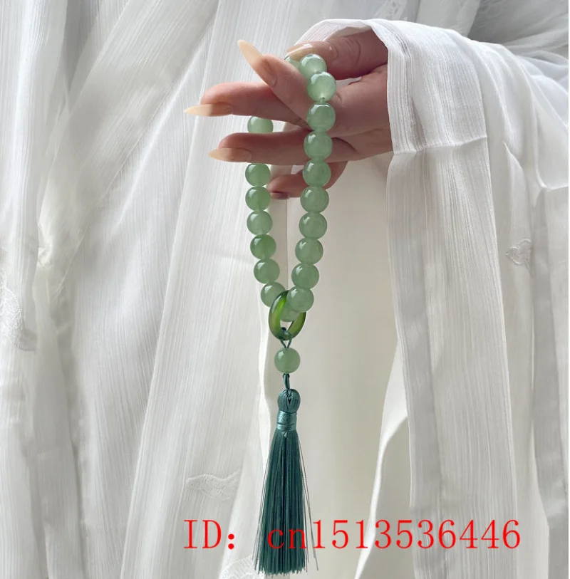 Đá Ngọc Tủy Xanh Hạt 12Mm Tua  - đánh giá và giá Beading