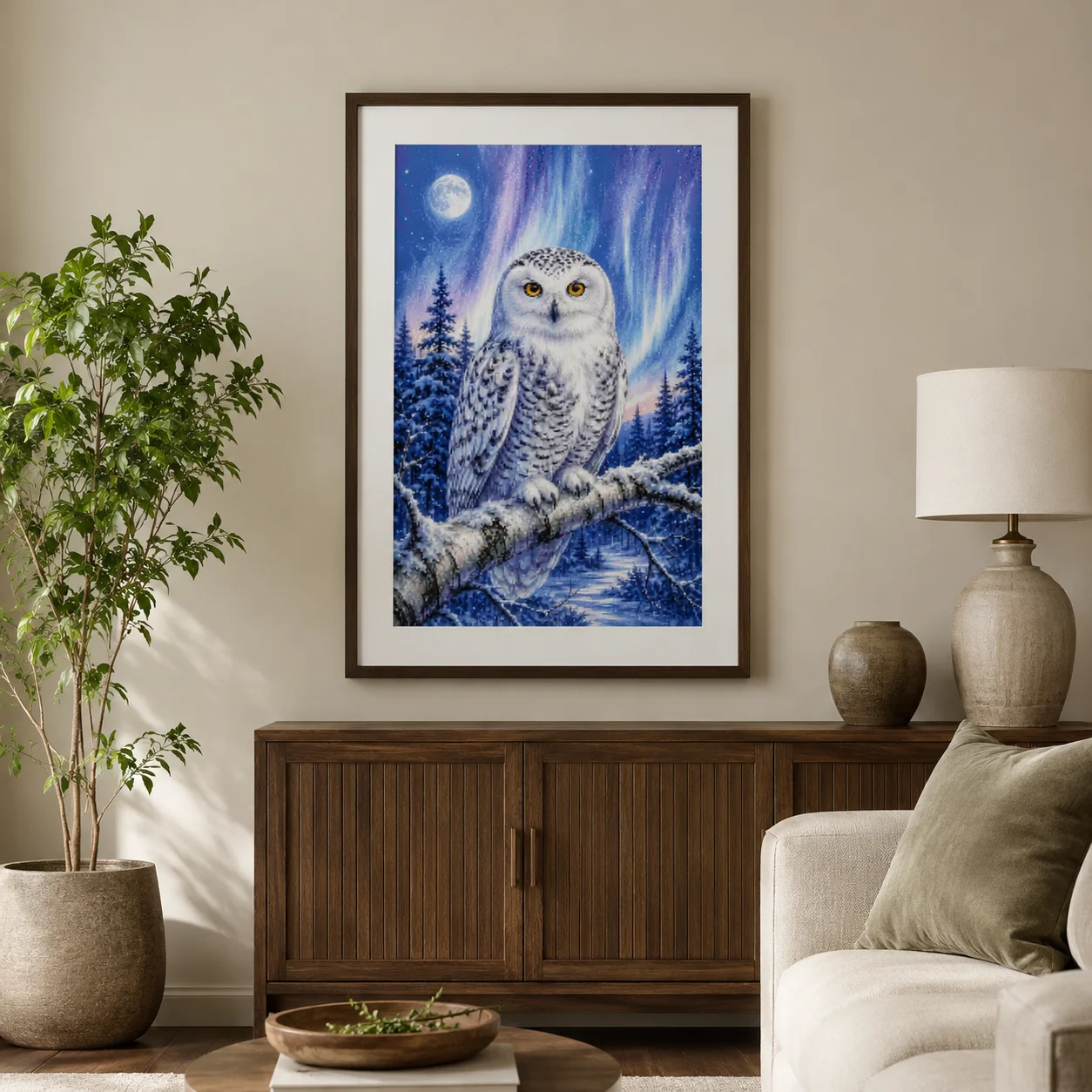 [ZZ8820-Winter Watch Owl] | Be - đánh giá và giá Cross Stitch Stamped Kits Beginners