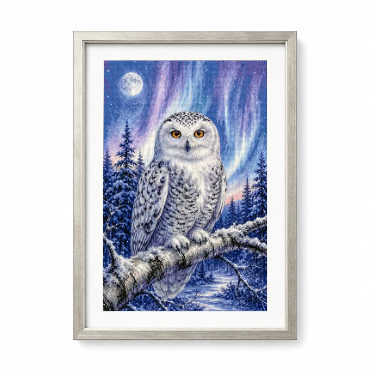 [ZZ8820-Winter Watch Owl] | Be - đánh giá và giá Cross Stitch Stamped Kits Beginners